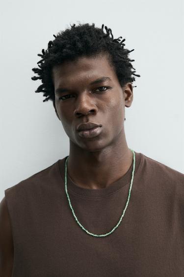 CHAÎNE FANTAISIE PIERRE - Vert d'eau de Zara - Image 0