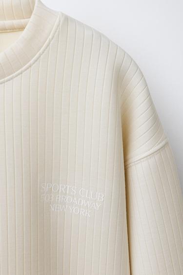 SLOGAN SWEATSHIRT - Ecru by Zara - Image 2