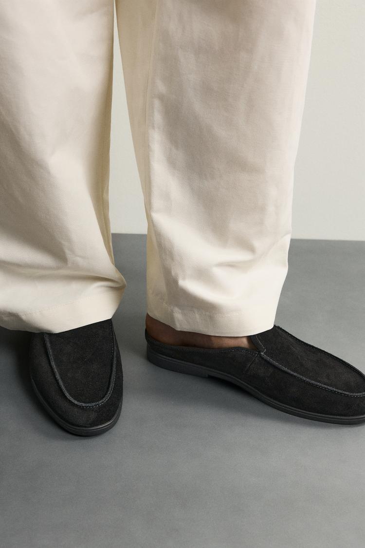 Mocasines tipo mula de cuero 3