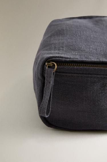 TROUSSE DE TOILETTE RAMIE - Bleu marine de Zara - Image 4