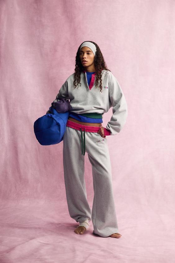 FRUIT OF THE LOOM™ JOGGING TROUSERS - Grey marl by Zara - Image 0