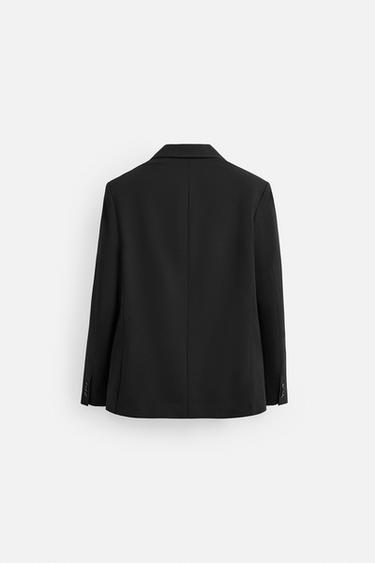 LIMITED EDITION DOUBLE-BREASTED SUIT BLAZER - Black by Zara - Image 3