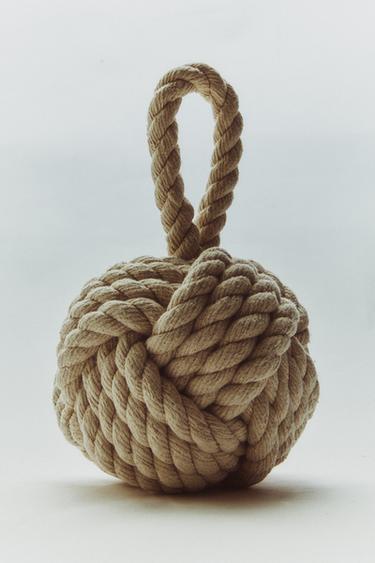 CALE-PORTE TRESSÉ - Écru / Beige de Zara
