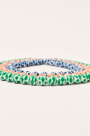 LIMITED EDITION PACK OF 3 BEAD NECKLACES - Multicoloured by Zara - Image 3