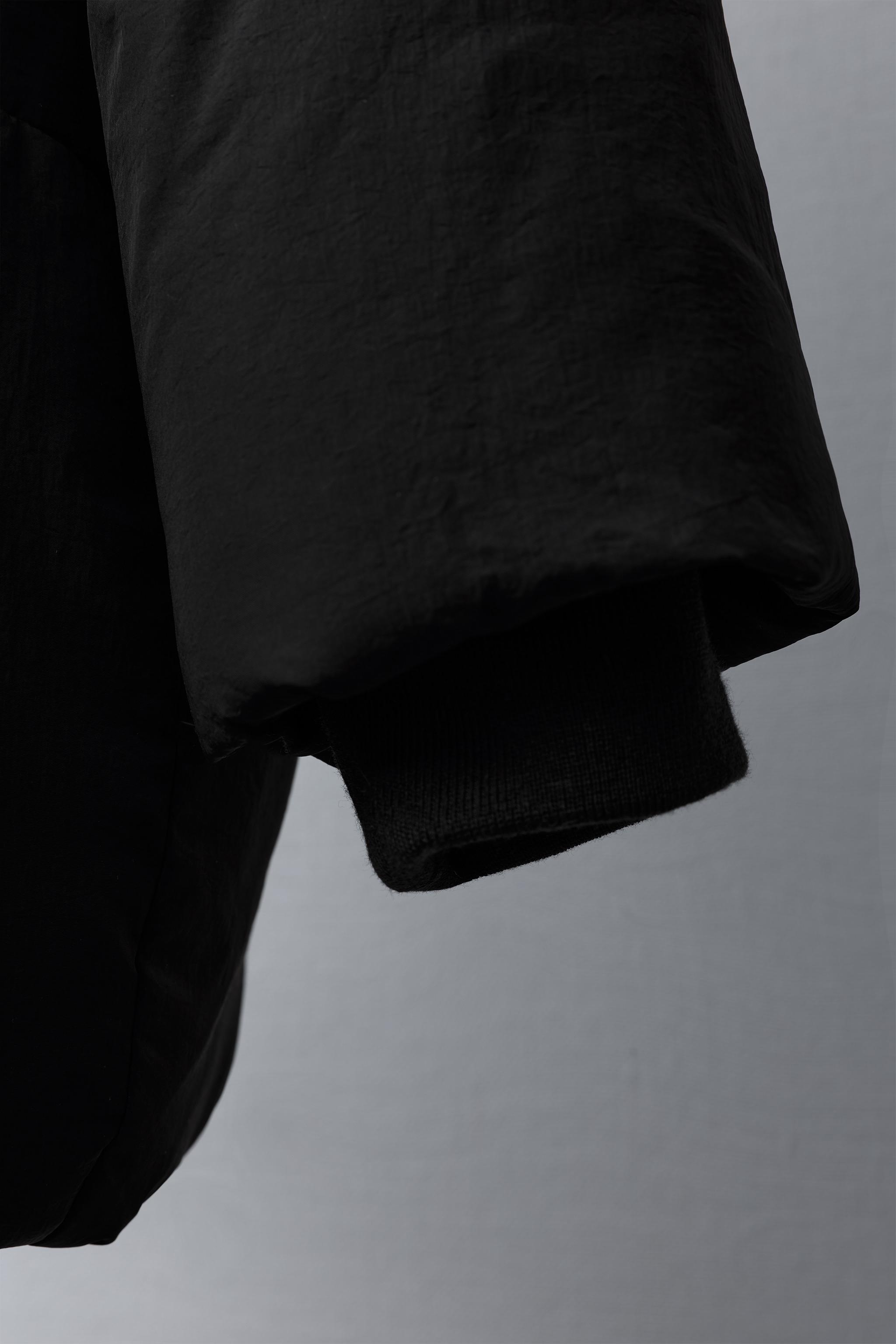 WATER REPELLENT DOWN PUFFER COAT WITH REMOVABLE FAUX FUR HOODIE