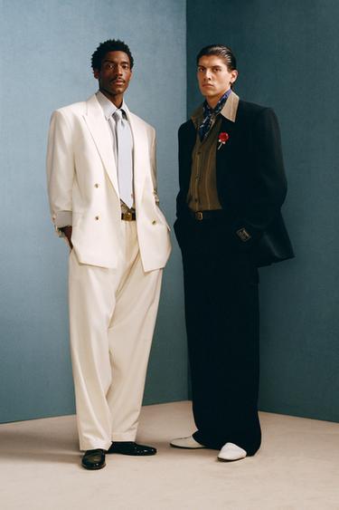 WILLY CHAVARRIA X ZARA ダブルブレストブレザー象牙色0ZaraのWILLY CHAVARRIA X ZARA ダブルブレストブレザー - 象牙色 - 画像 0