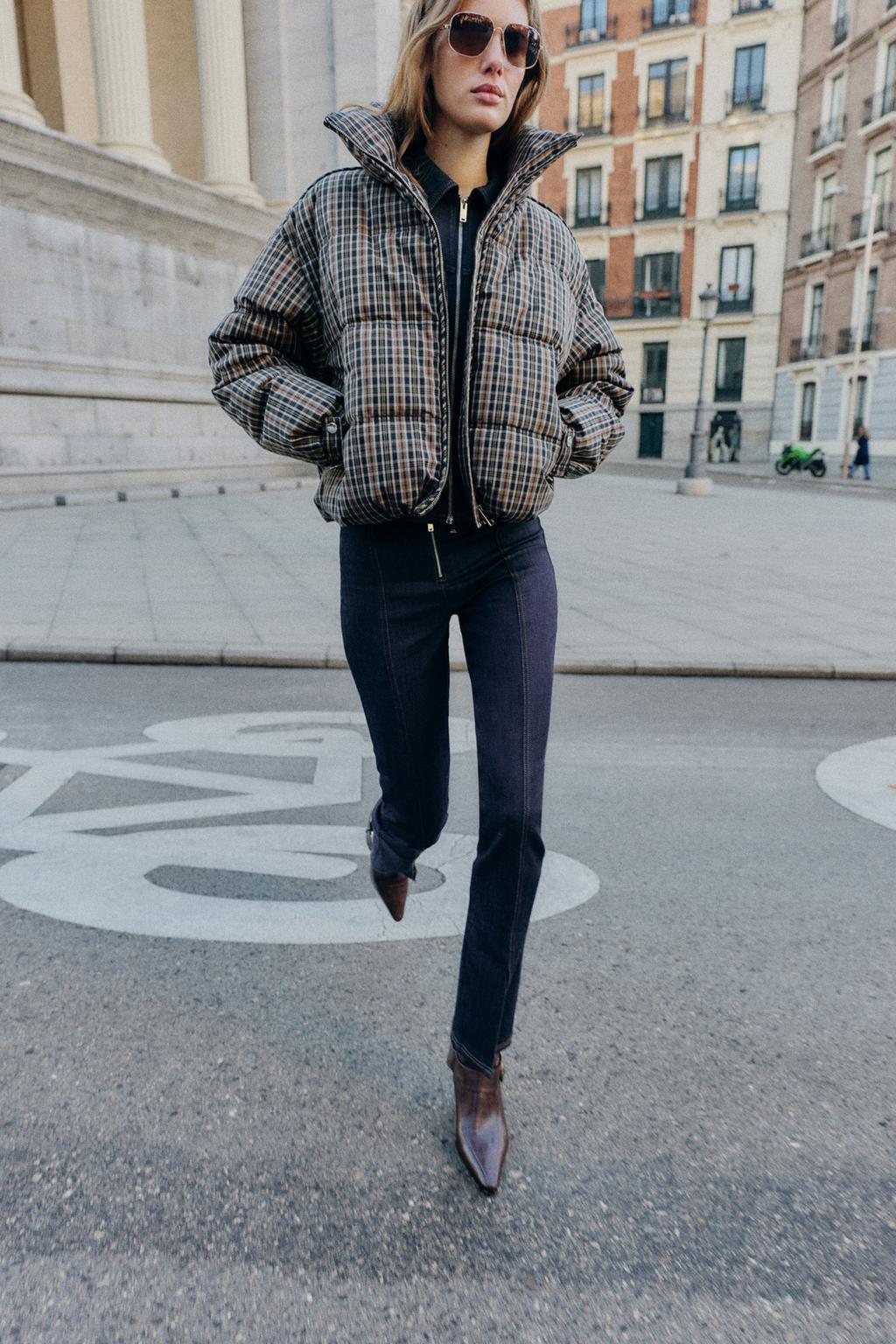 PLAID PUFFER ANORAK - image 2