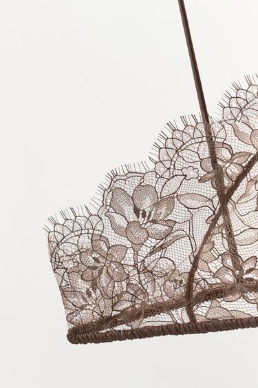 BRALETTE HALTER DENTELLE - Rose pastel de Zara - Image 5