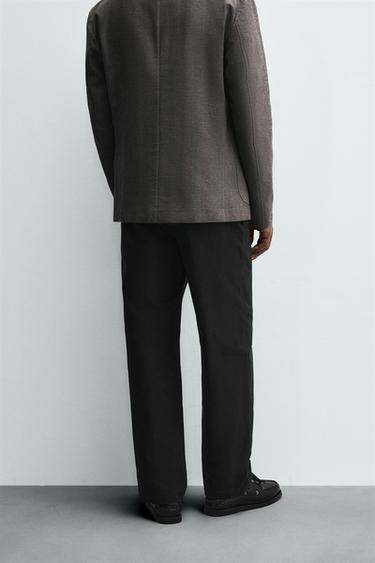 PANTALON CHINO STRAIGHT FIT - Noir de Zara - Image 2