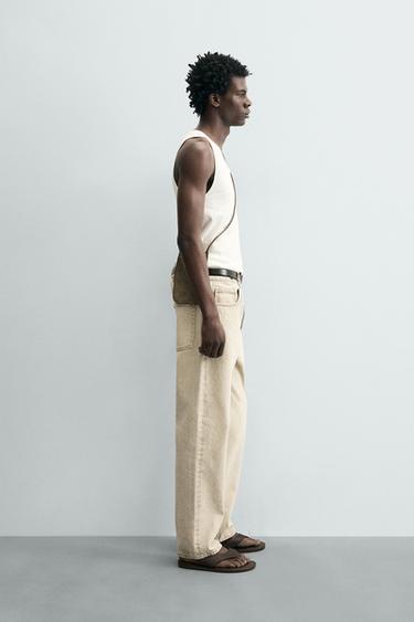 DÉBARDEUR CÔTELÉ - Blanc de Zara - Image 3