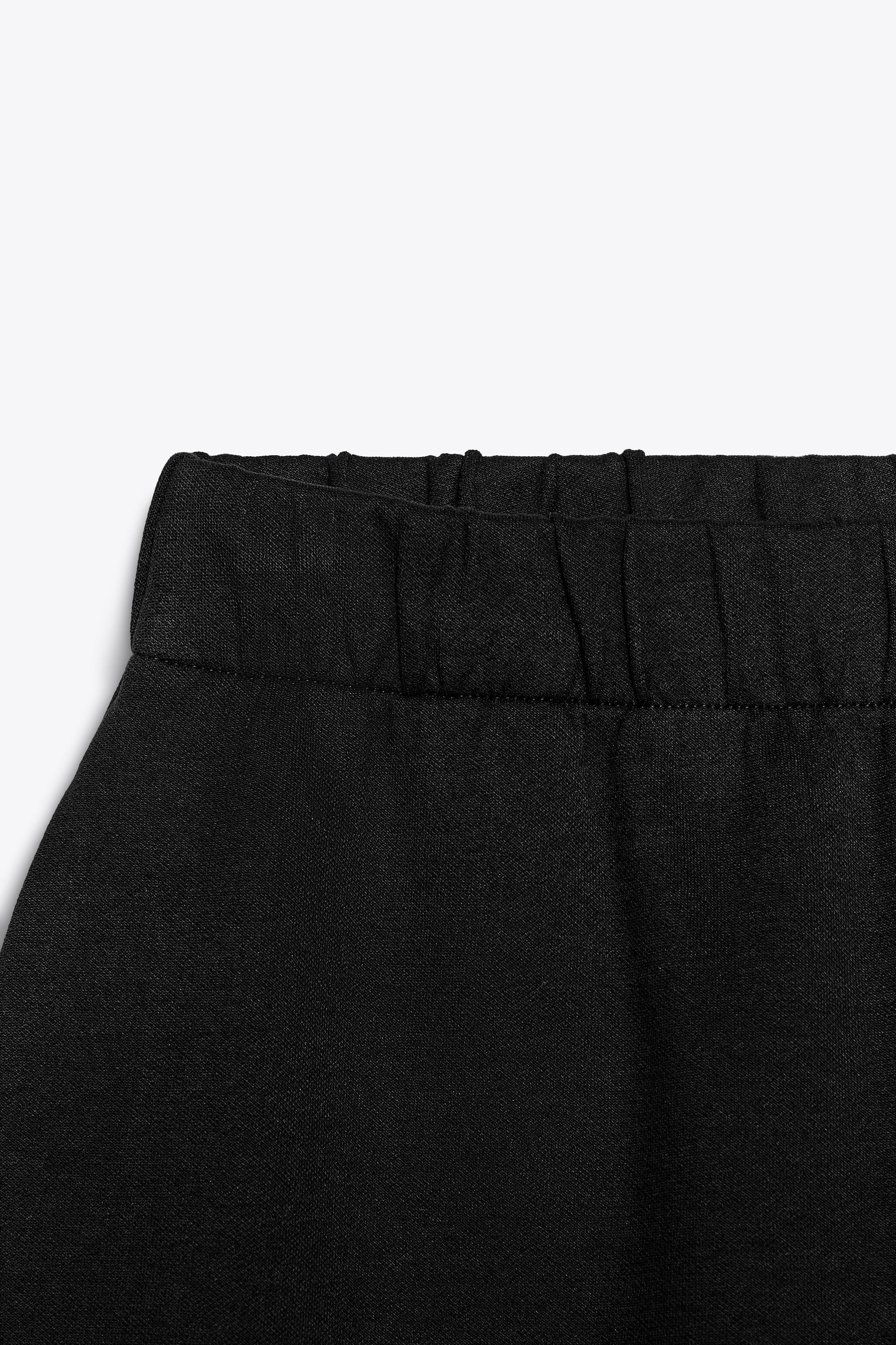 【ZARA】コクーンインターロックパンツ 3641/311/703 INTERLOCK COCOON PANTS - Black | ZARA United States
