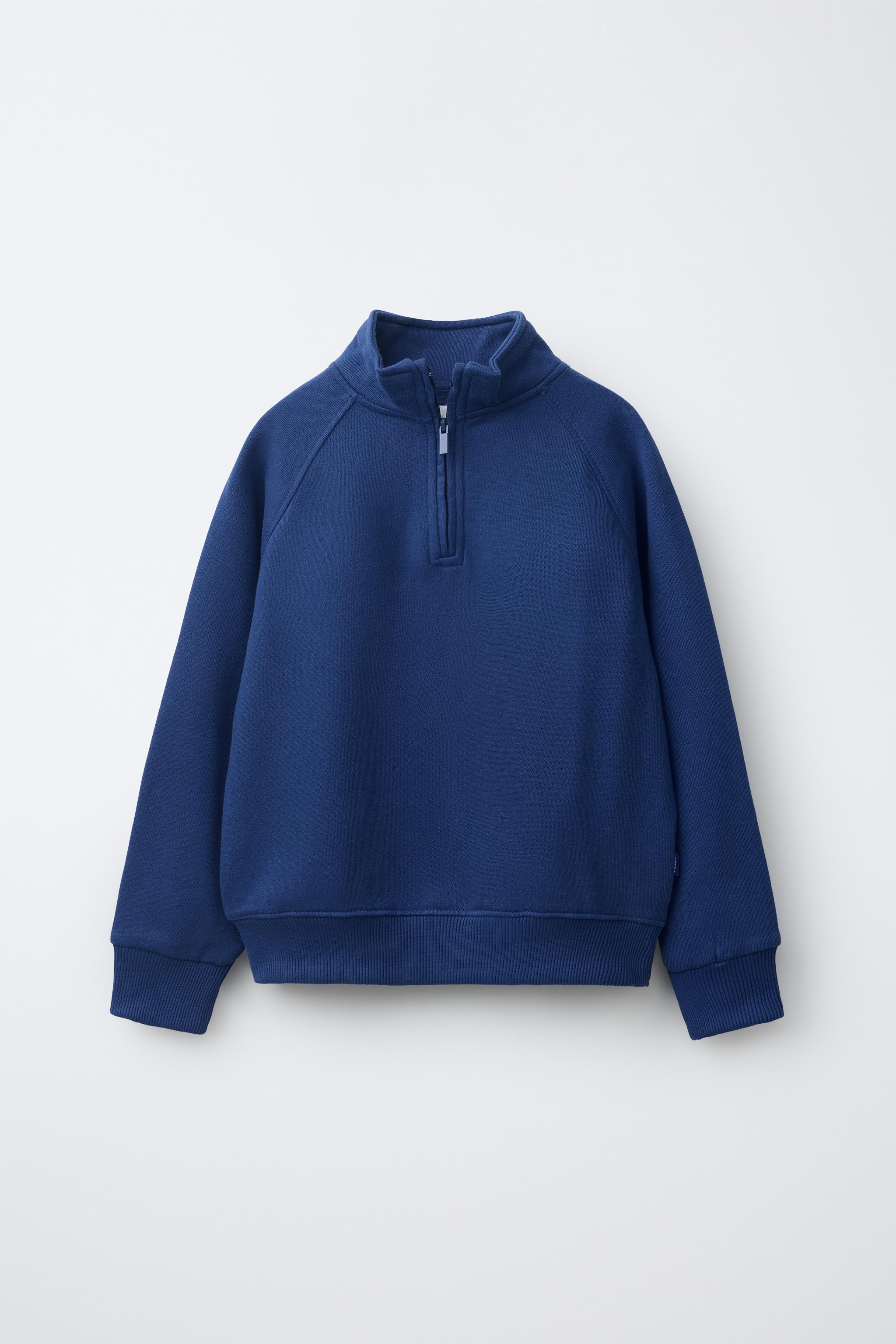 PLAIN LABEL SWEATSHIRT - Bluish | ZARA Curaçao / Curazao