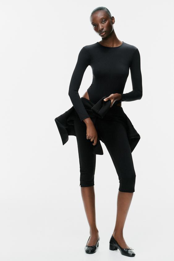 LONG SLEEVE BODYSUIT - Black de Zara - Imagen 0