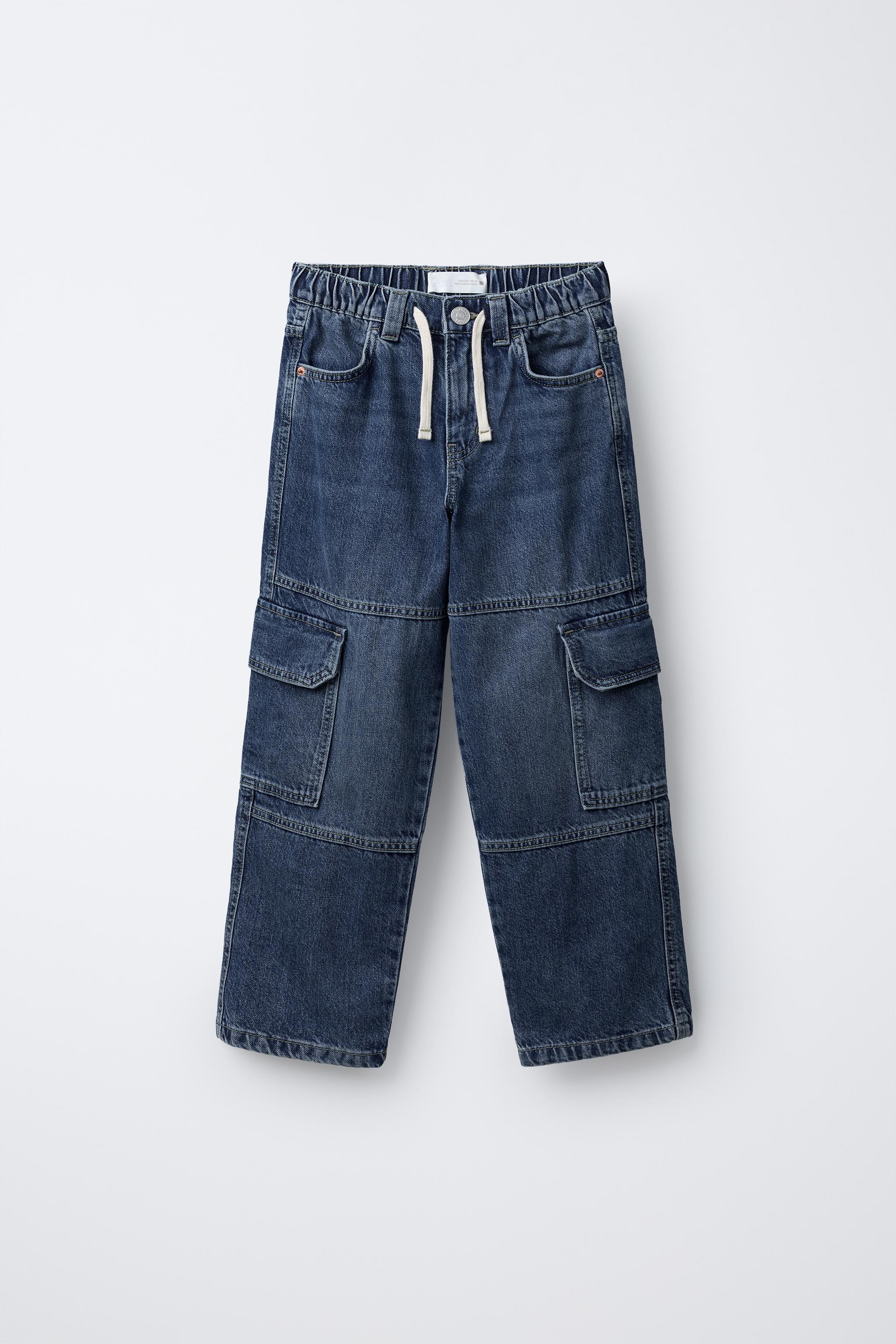 パンツ ZARA DENIM relaxbd cargo wased pants ZARA Slit Denim Cargo Pants Size 36/4 Run Big | eBay