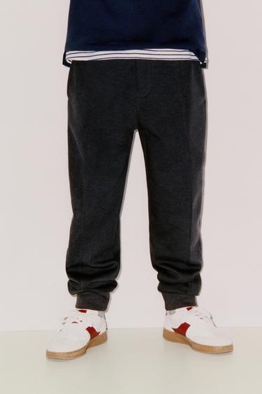 PLAIN FLEECE JOGGER TROUSERS - Blue / Grey by Zara - Image 5