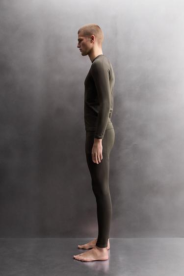 COLLANT COMPRESSIF PREMIÈRE COUCHE SKI - Marron de Zara - Image 3