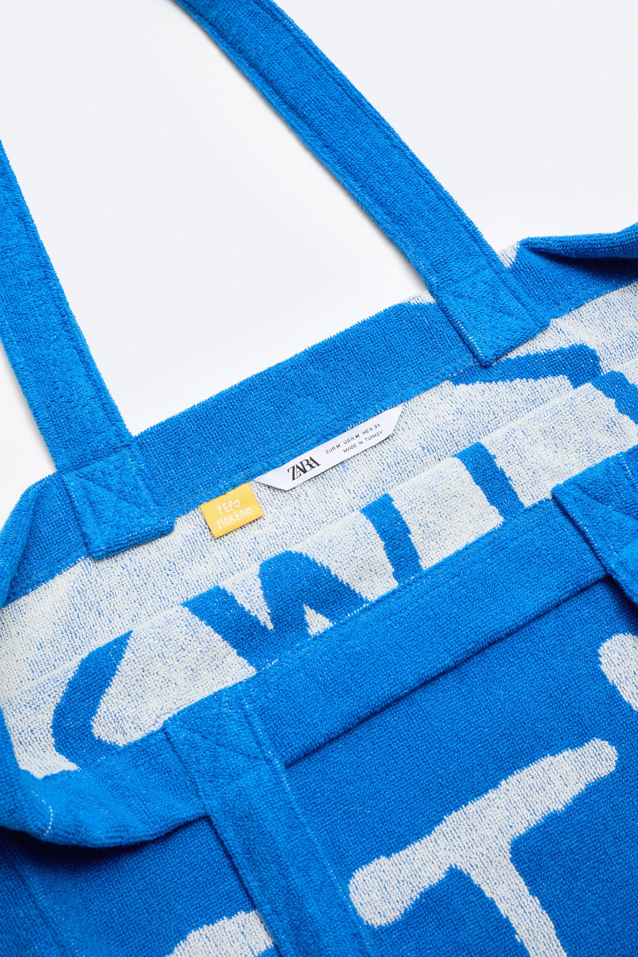 SHOPPER BAG + TOWEL X PEPO MORENO PACK - Blue