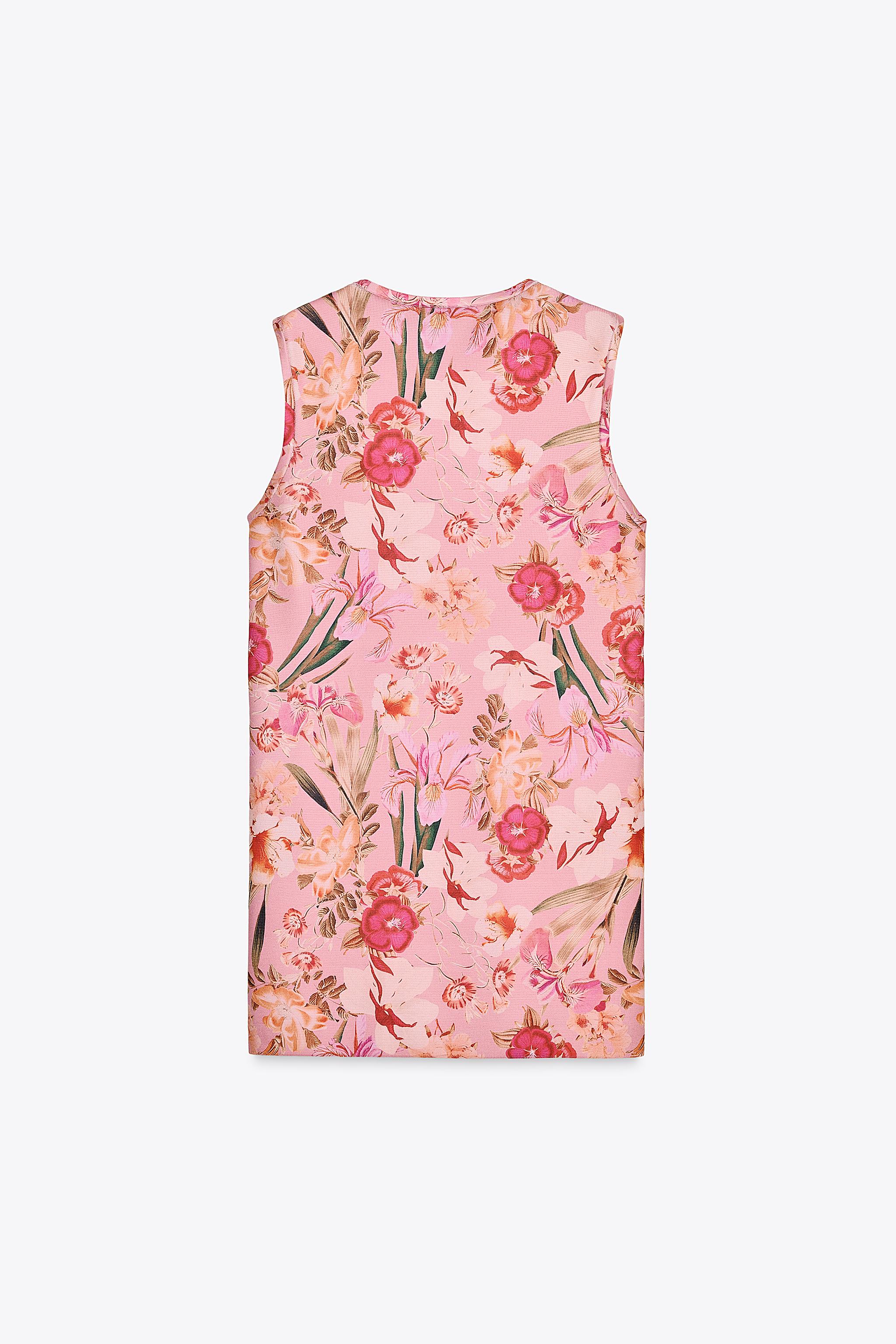 【ZARA】花柄ニットワンピース マルチカラ― | 1822/024/330 花柄ニットワンピース - マルチカラ― | ZARA Japan / 日本