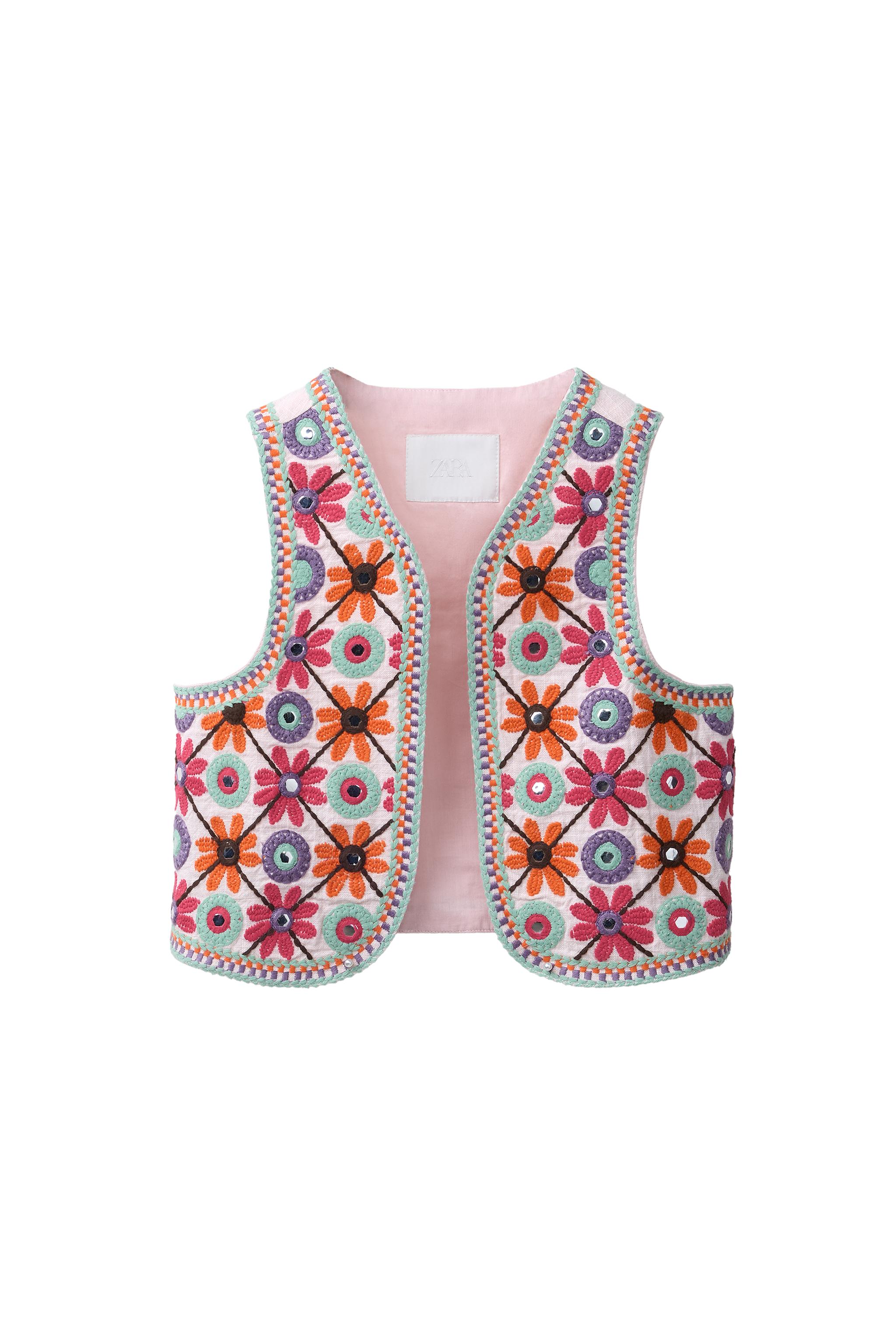 EMBROIDERED MIRROR WAISTCOAT - Multicoloured | ZARA Turkey