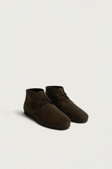 BOTES DE PELL AARON LEVINE X ZARA - Marró de Zara