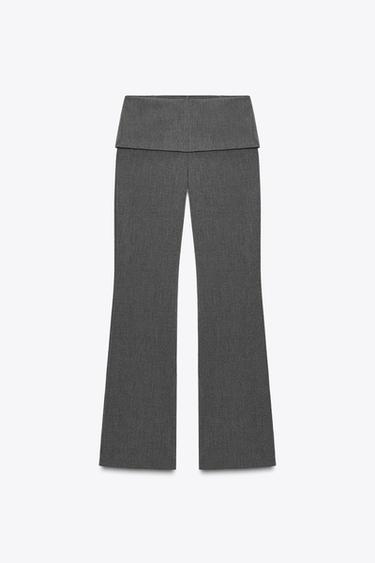 OVERLAY WAIST TROUSERS - Dark grey by Zara - Image 5