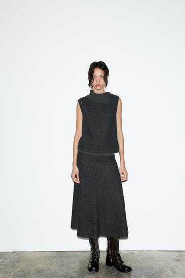 TRICOT SOFT TOP-A - Gris iluna, Zara-rena
