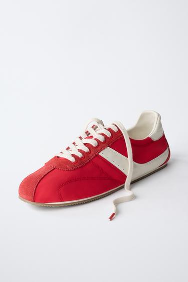 CONTRAST TRAINERS - Red by Zara - Image 2