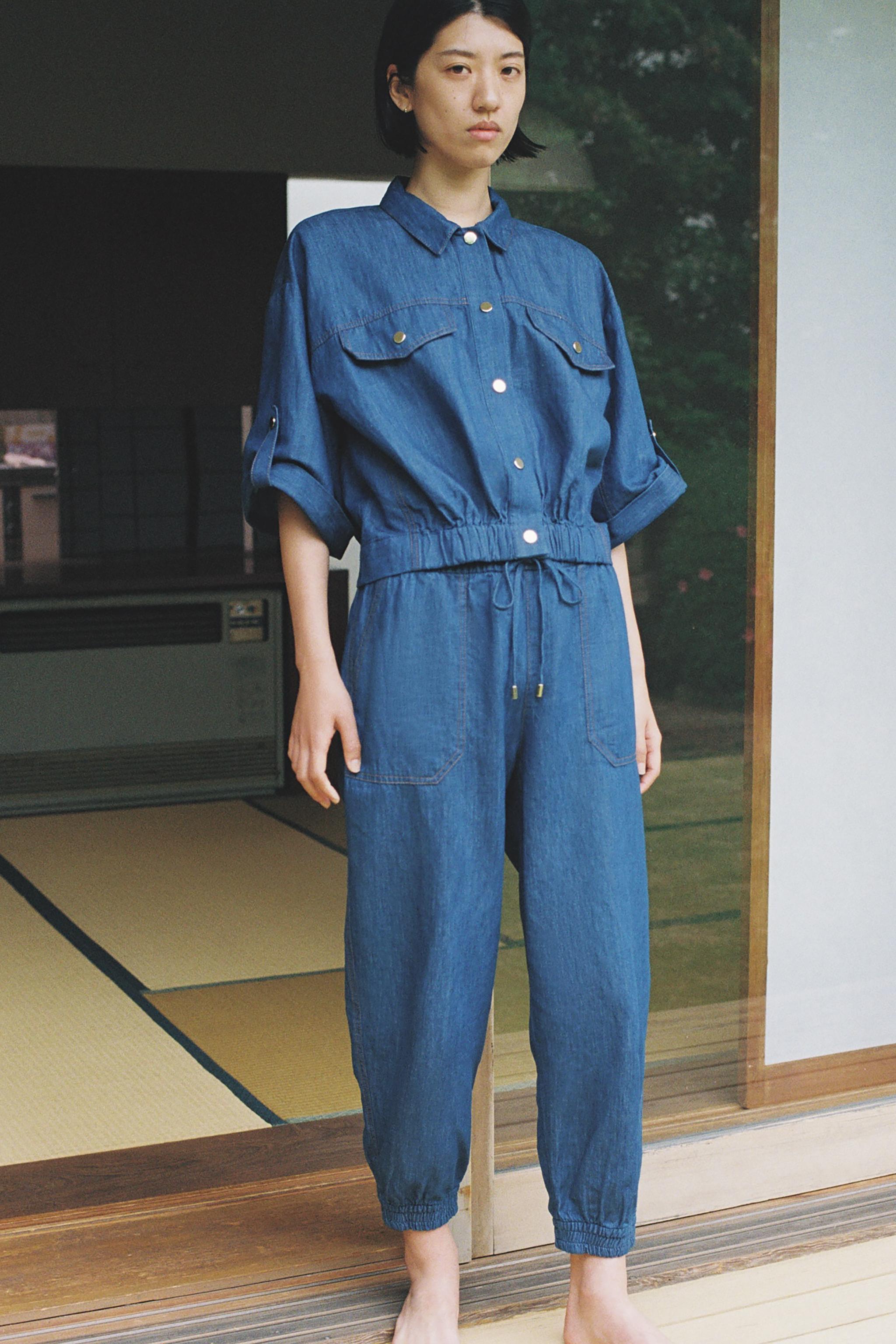 【ZARA】リネンジョガーパンツ インディゴブルー | 3501/776/405 ZARA】リネンジョガーパンツ インディゴブルー | 3501/776/405