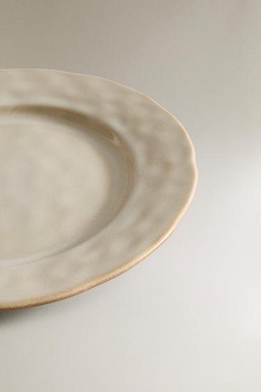 ASSIETTE PLATE GRÈS BORD IRRÉGULIER - Crème de Zara - Image 2