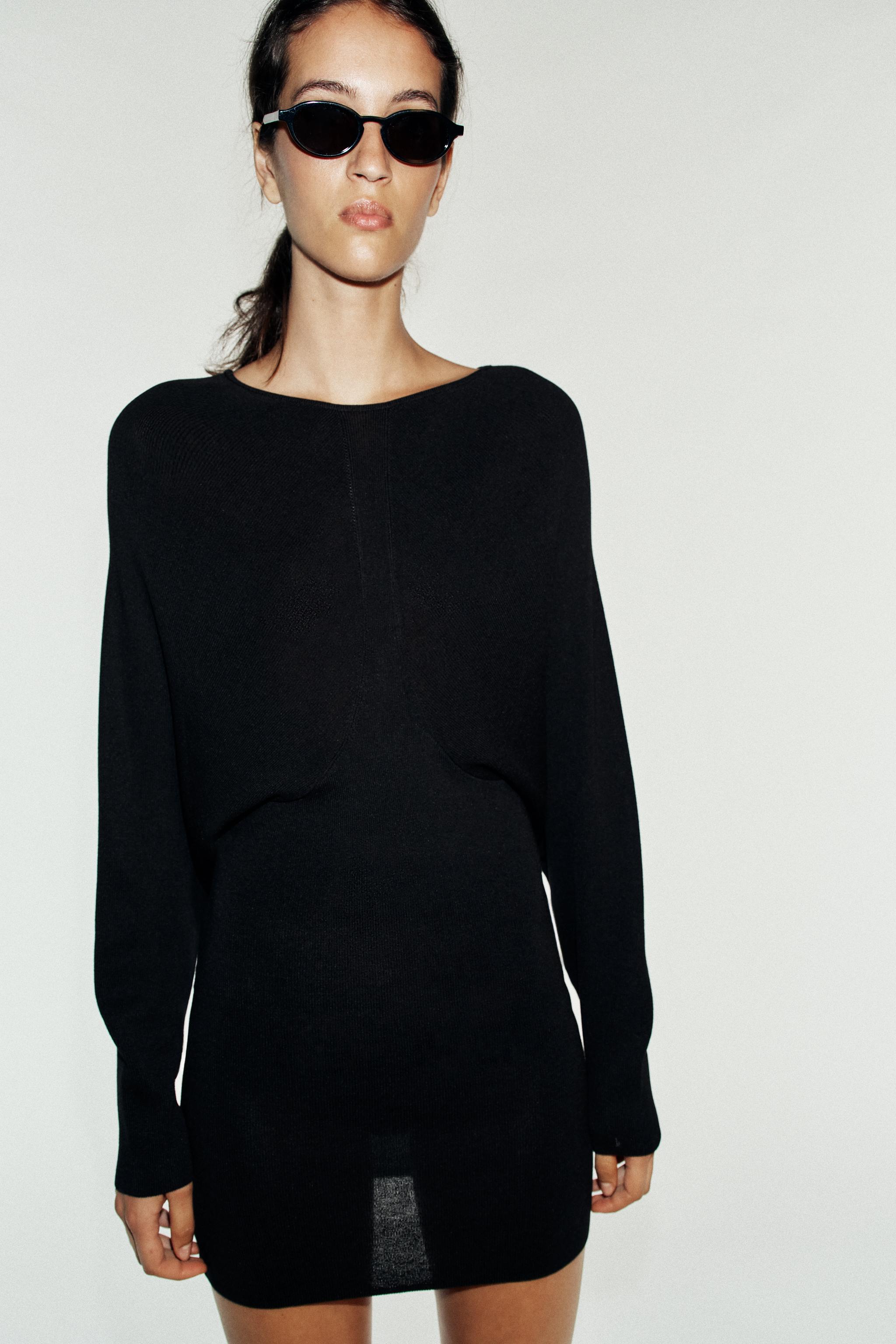 Zara SEAMED SHORT KNIT DRESS — фото 2