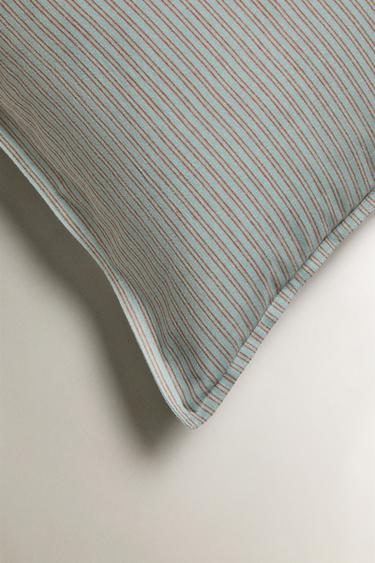 KIDS' STRIPED FLANNEL PILLOWCASE - Blue by Zara - Image 3