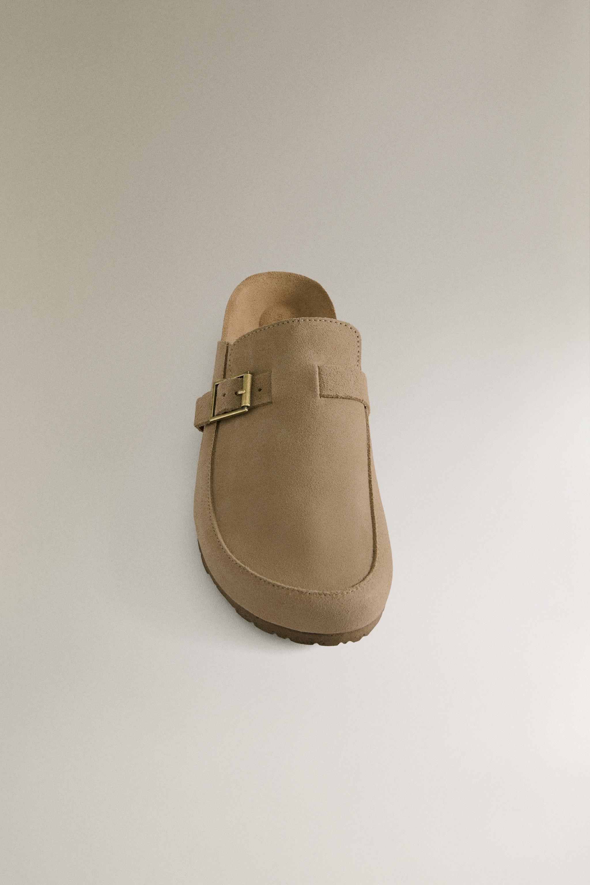 SABOT CUIR BOUCLE