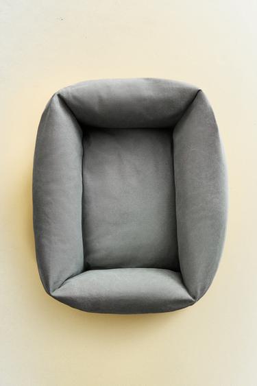 COTTON CANVAS PET BED - Grey by Zara