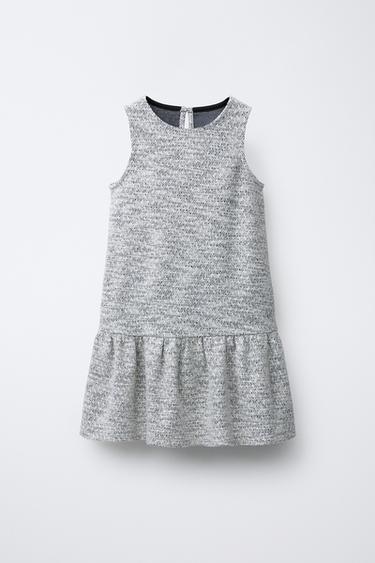 TEXTURED DRESS - Blue/White by Zara