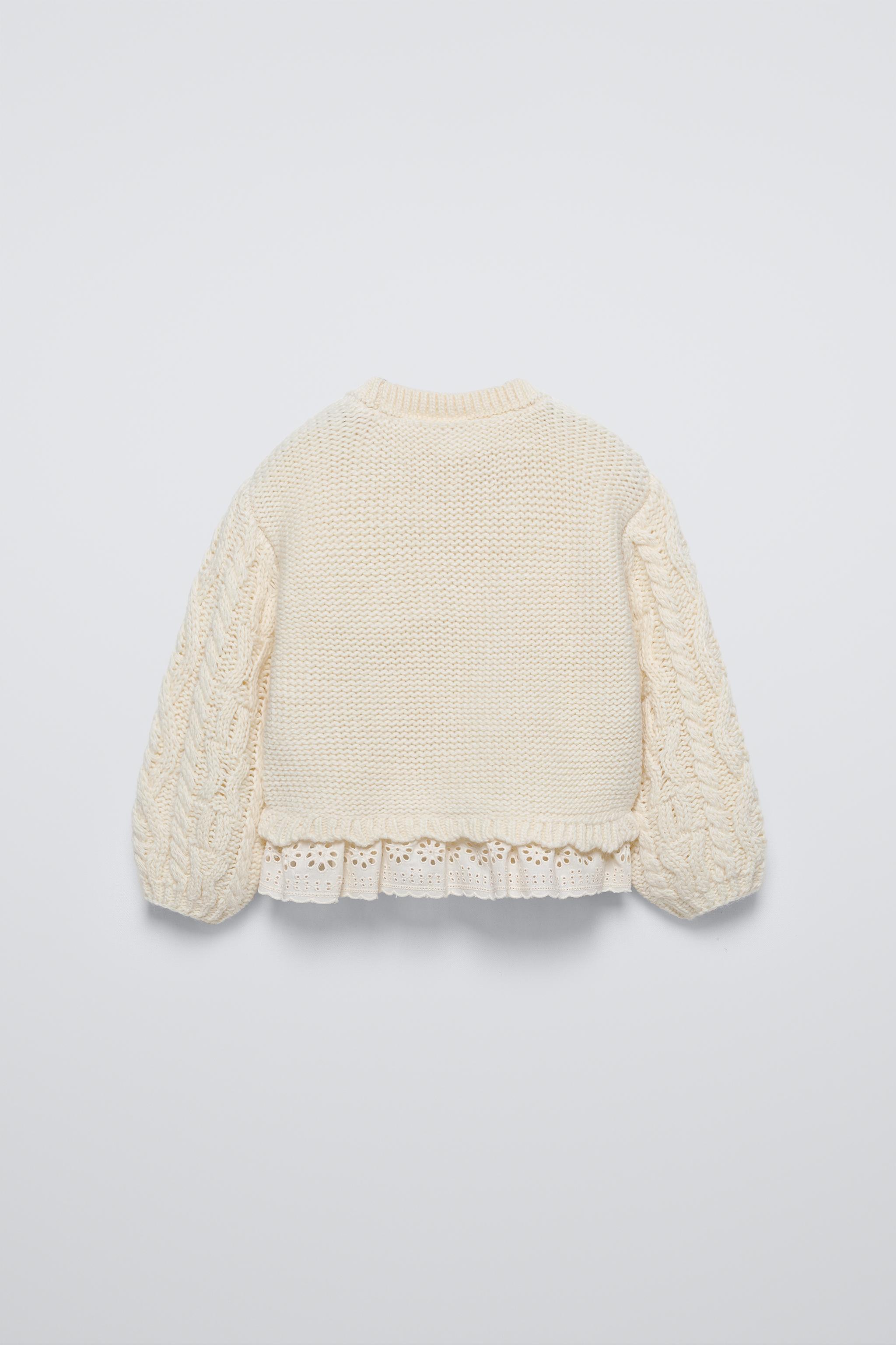 Puff sleeve sweater zara hotsell