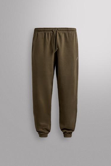 REGULAR FIT JOGGERS - Green by Zara