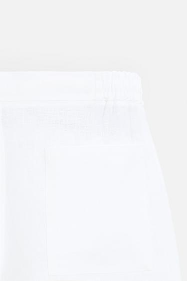 BERMUDA 100 % LIN - Blanc de Zara - Image 8