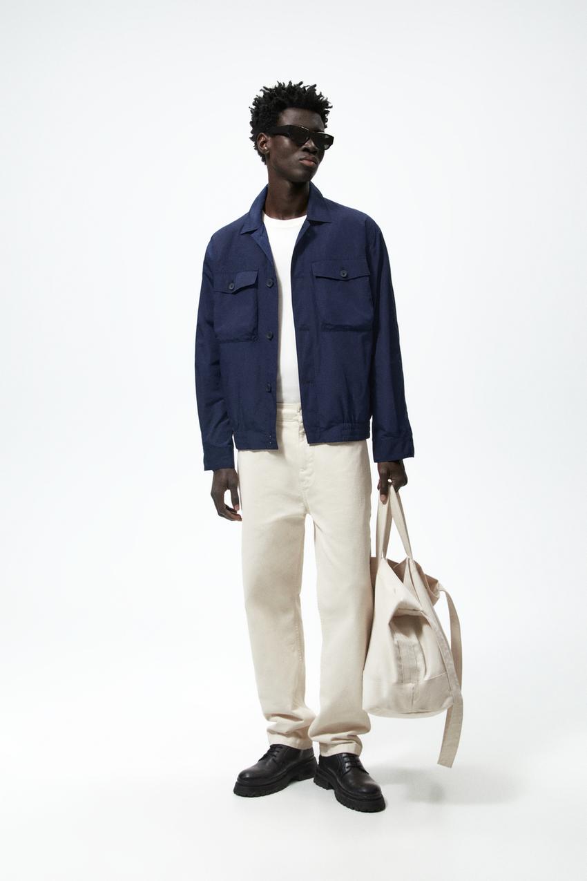 ポケット テクニカルジャケット - ネイビーブルー | ZARA Japan / 日本 