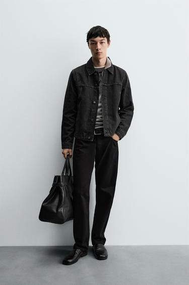 ÁO KHOÁC DENIM CƠ BẢN - Than củi từ Zara