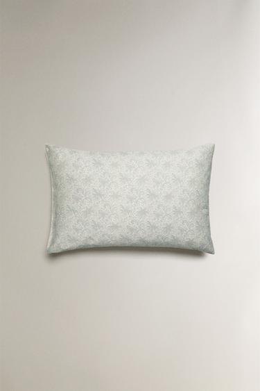 TAIE D’OREILLER SATIN IMPRIMÉ PAISLEY - Bleu de Zara - Image 3