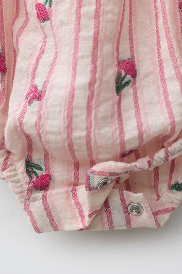 BODY RAYURES ET TULIPES - Rose de Zara - Image 3
