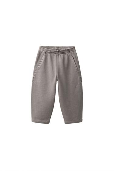BARREL SWEATPANTS — Taupe gray 1