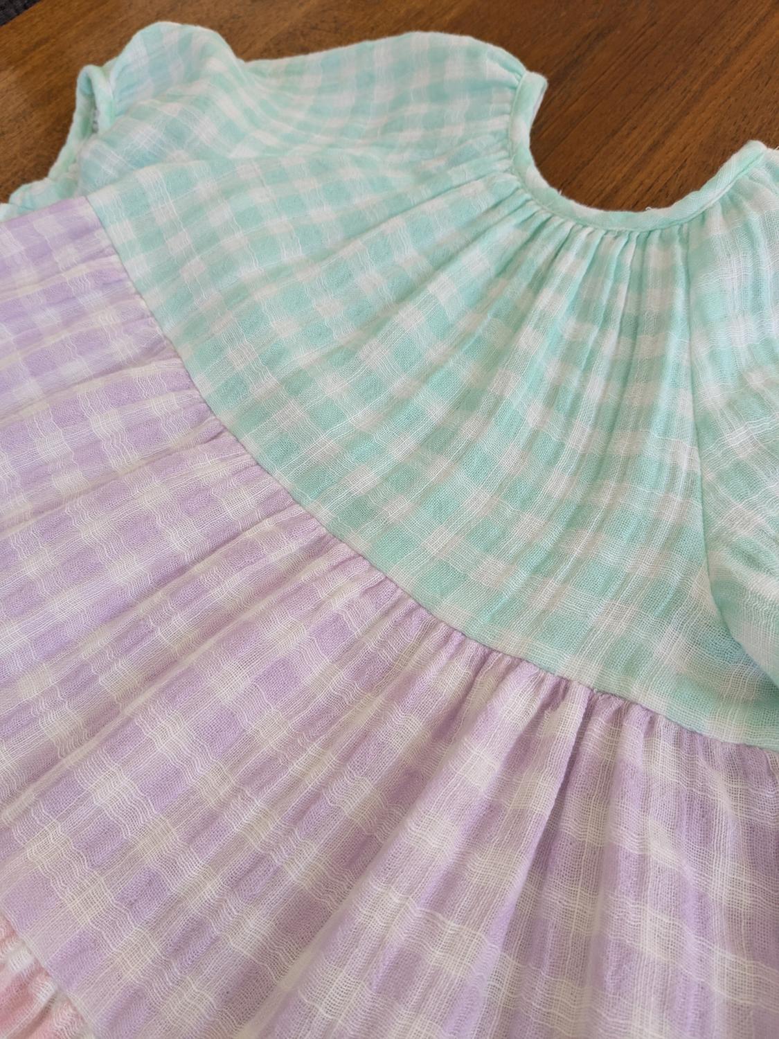 TIERED GINGHAM DRESS - Image 4
