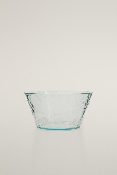 DIAMOND-EFFECT ACRYLIC BOWL - Light blue by Zara