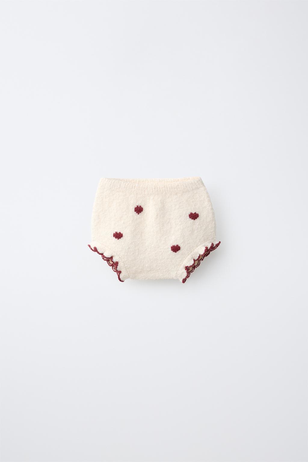 EMBROIDERED HEART KNIT BRIEFS