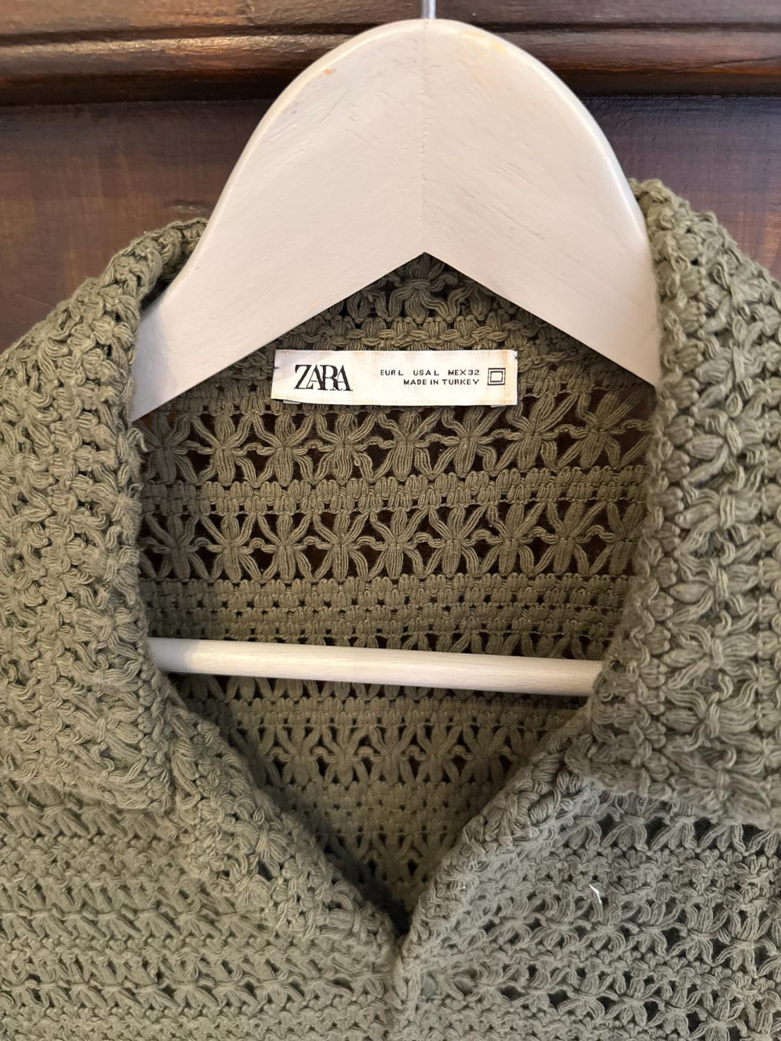 TEXTURED CROCHET SHIRT - Image 2
