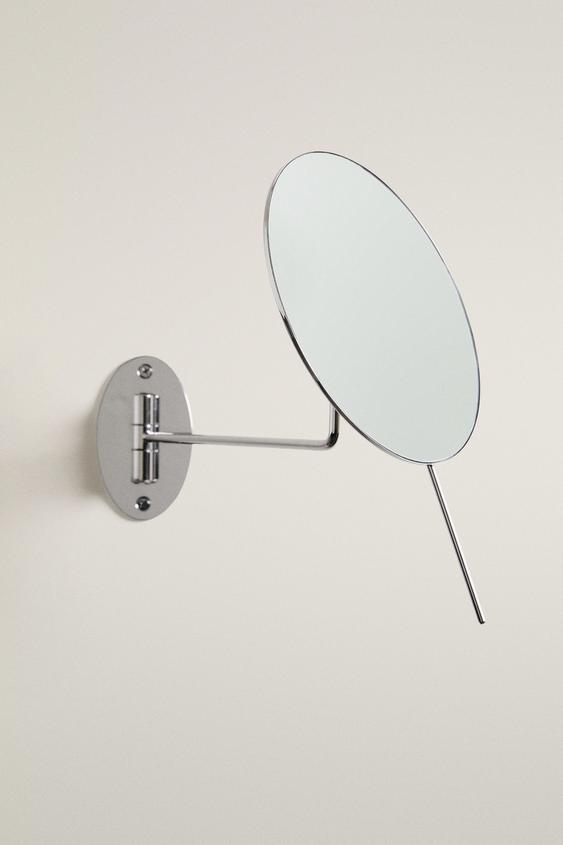 MIROIR COIFFEUSE ROND MÉTALLIQUE MURAL - Argent de Zara - Image 0
