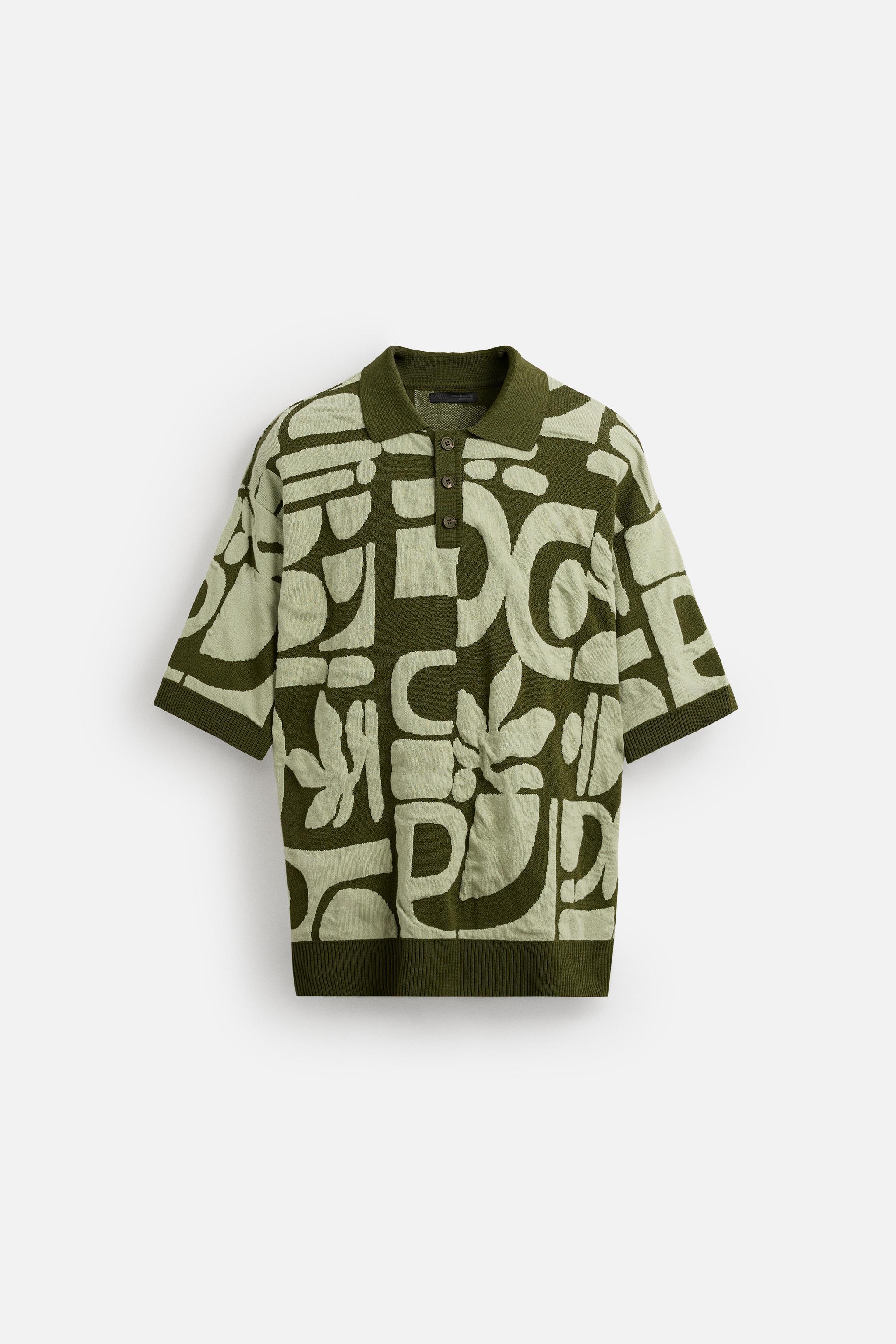 POLO EN MAILLE JACQUARD CONTRASTE