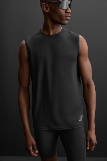 TECHNICAL TANK TOP - Black by Zara