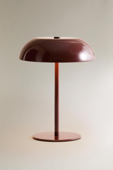 MONOCHROME TOUCH TABLE LAMP - Burgundy by Zara